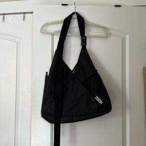 Baboon to the moon black triangle tote